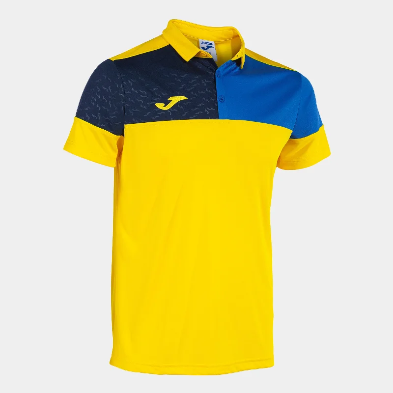 Joma Crew V Polo (Yellow/Royal/Dark Navy)