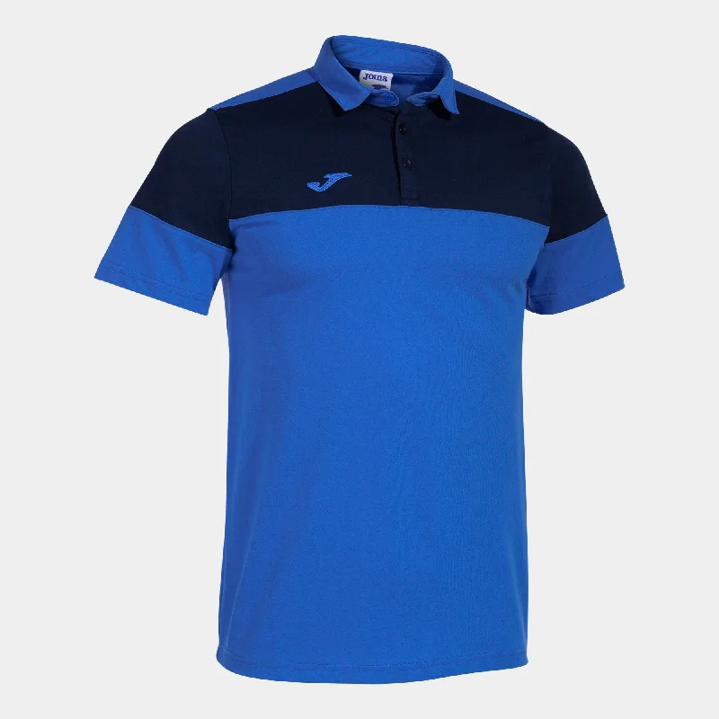 Joma Crew V Cotton Polo (Royal/Dark Navy)