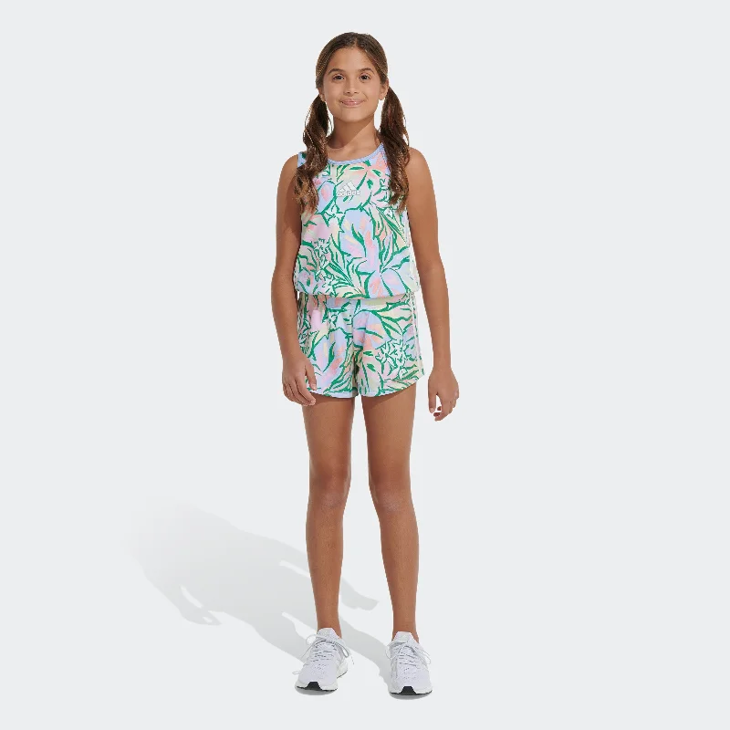 Kids' adidas Allover Print Tank Top Romper