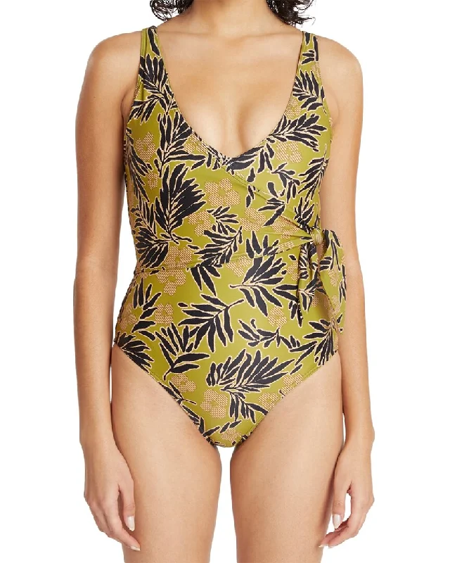 Tanya Taylor Kelly Wrap One-Piece