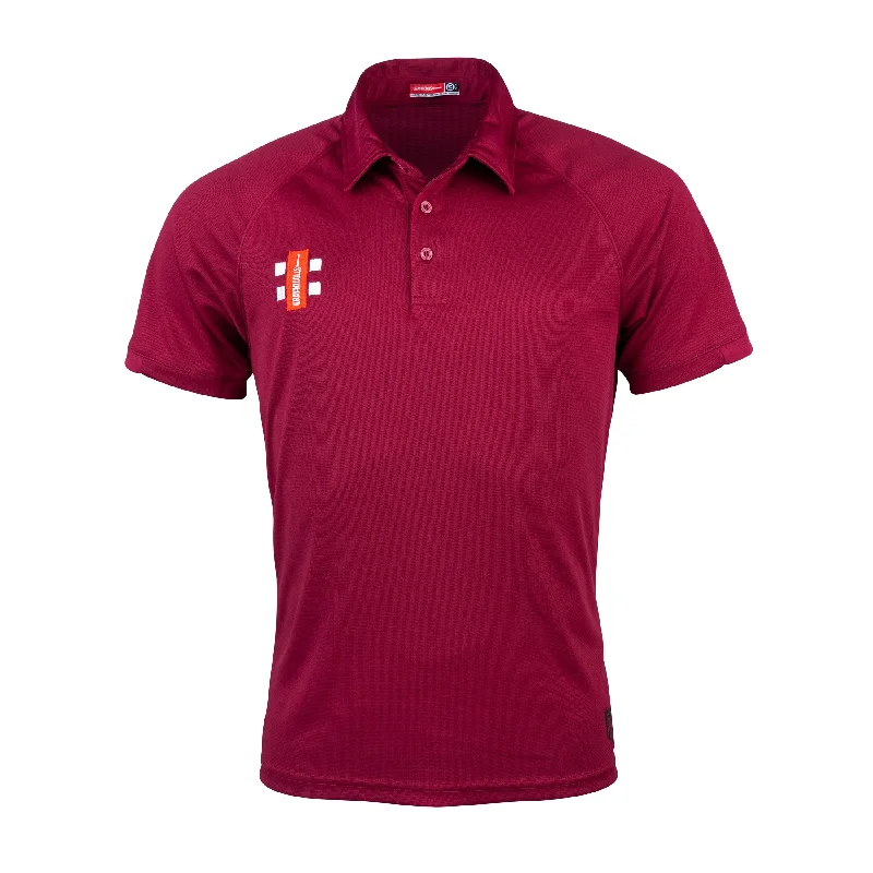 Gray Nicolls Matrix V2 Polo Shirt (Maroon)