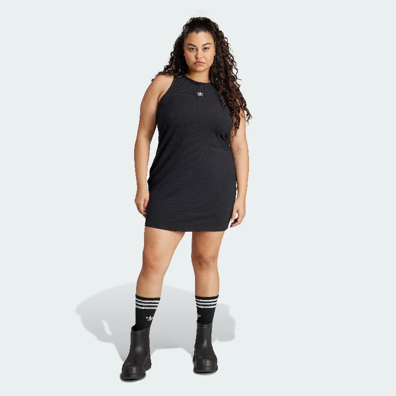 Women's adidas Essentials Rib Tank Dress (Plus Size)