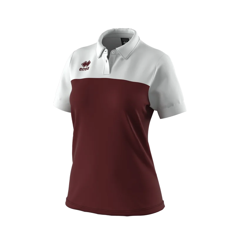 Errea Bonnie Polo Shirt (Maroon/White)