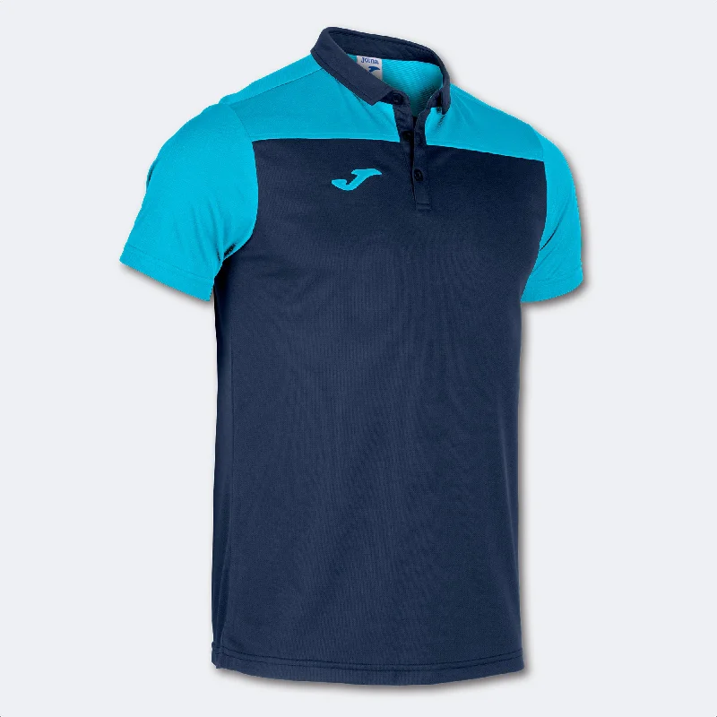 Joma Hobby II Polo (Dark Navy/Turquoise Fluor)