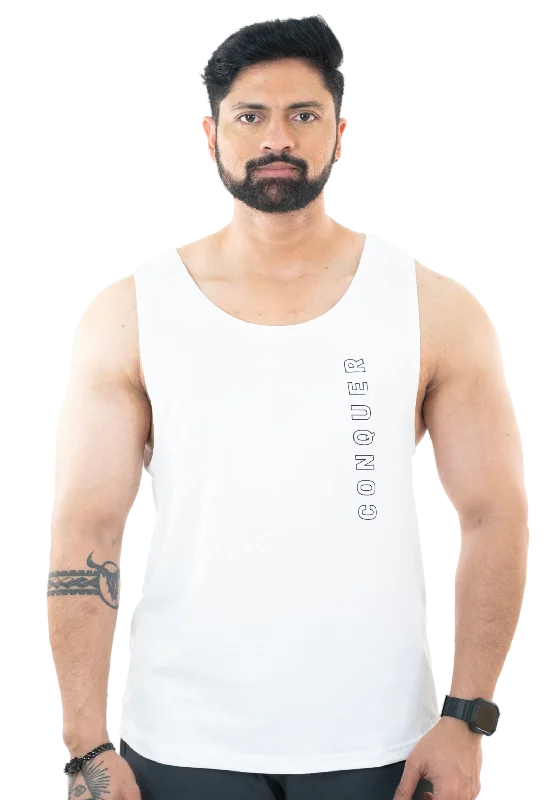 NoVA Men's White Solid Vest