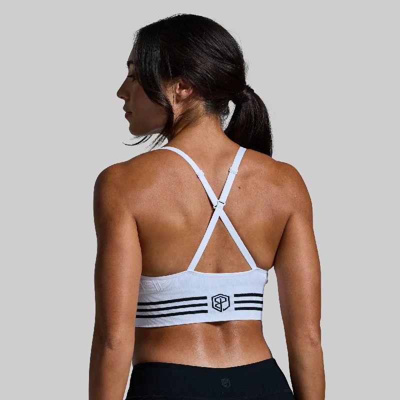 Level Up Sports Bra (White)