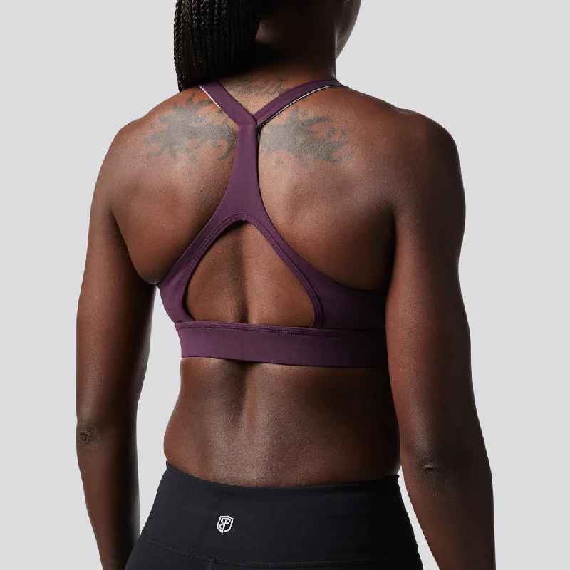 Max Effort Sports Bra (Plum)