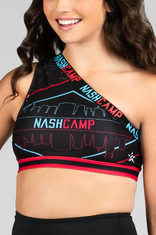 One Shoulder Nash Camp Sports Bra