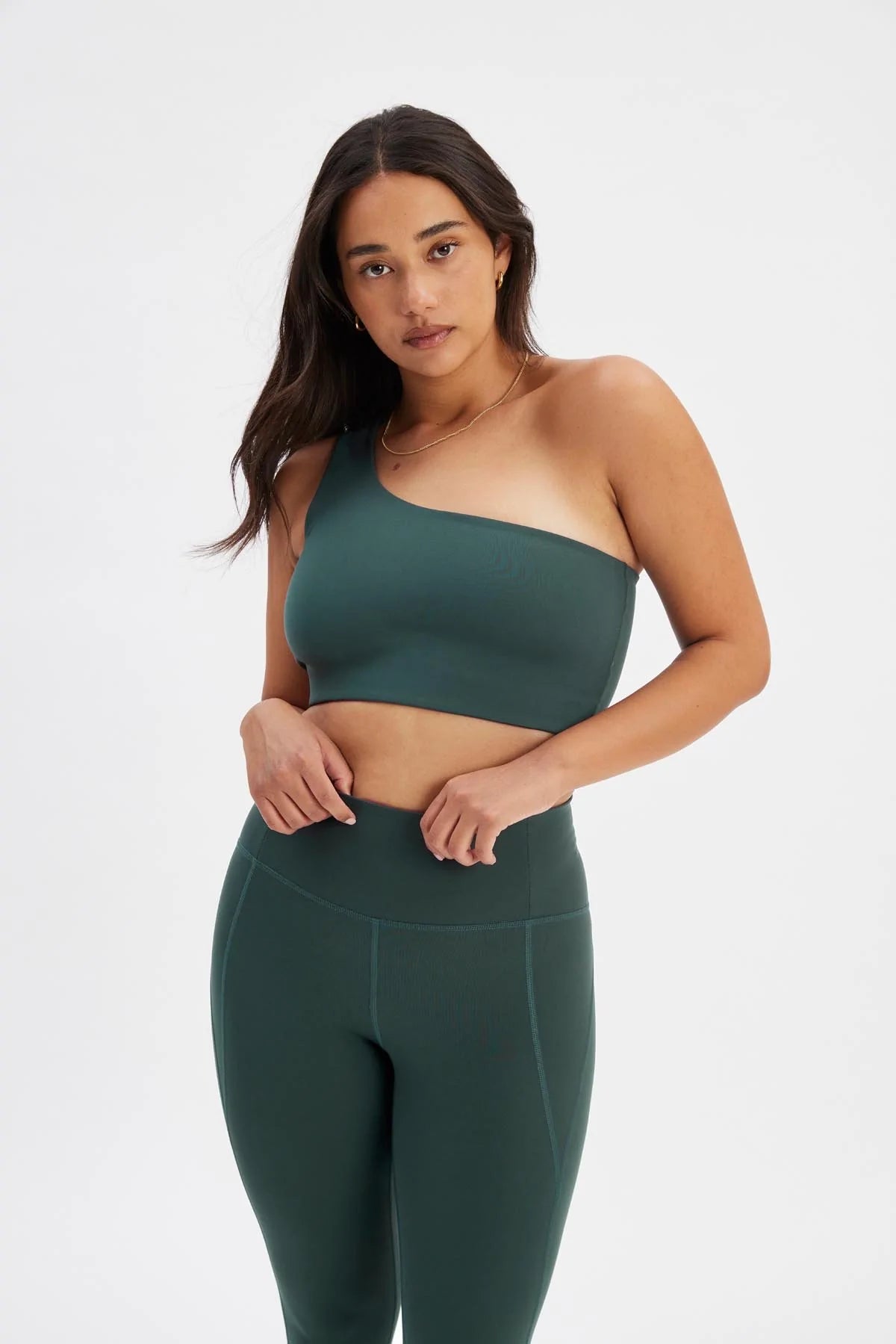 one shoulder bra - bianca - moss