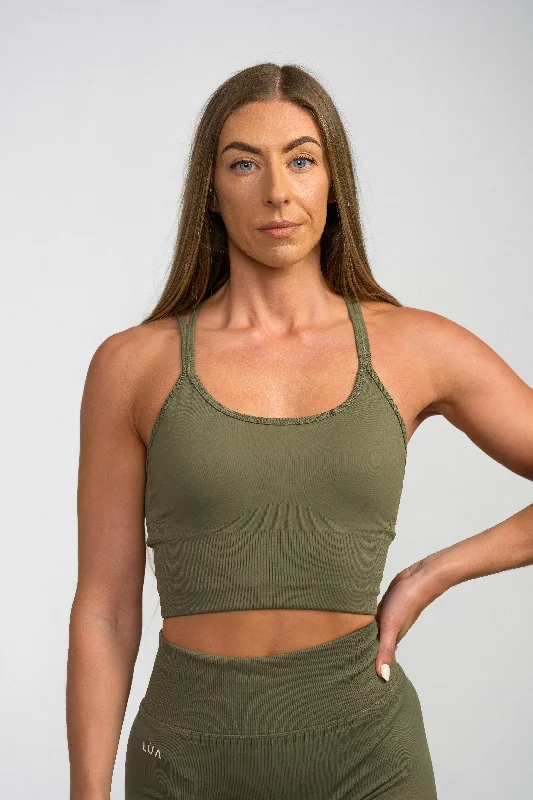 Ultimate Sports Bra Green Grey