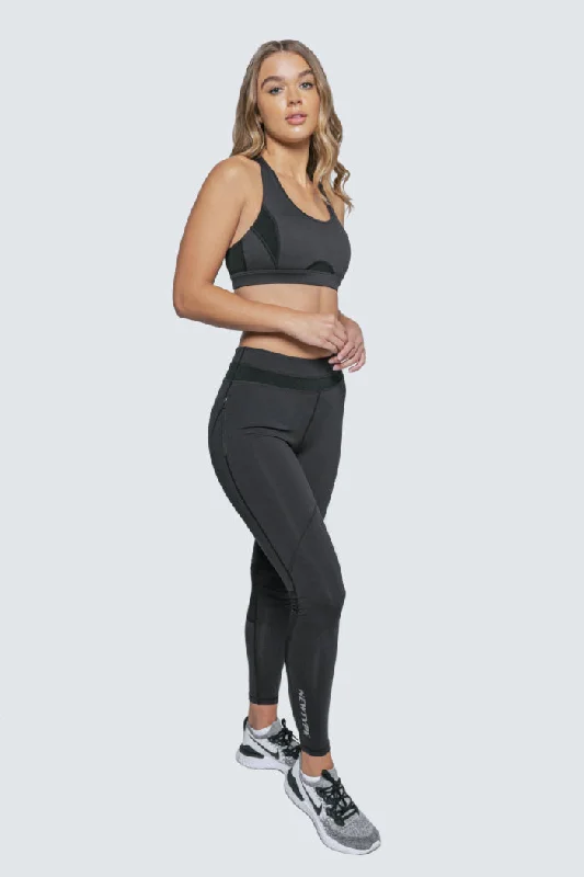 Wherever You Wander Sports Bra - Black