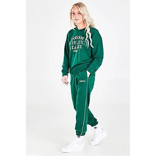 adidas Women's Originals Retro Luxury Sweatpants Green Size Large - L