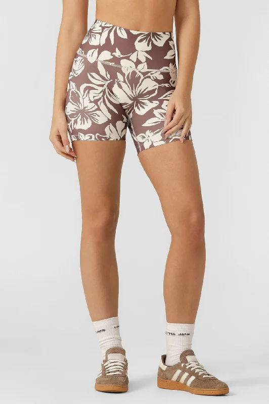 Hibiscus Hi-Fold No Ride Bike Shorts