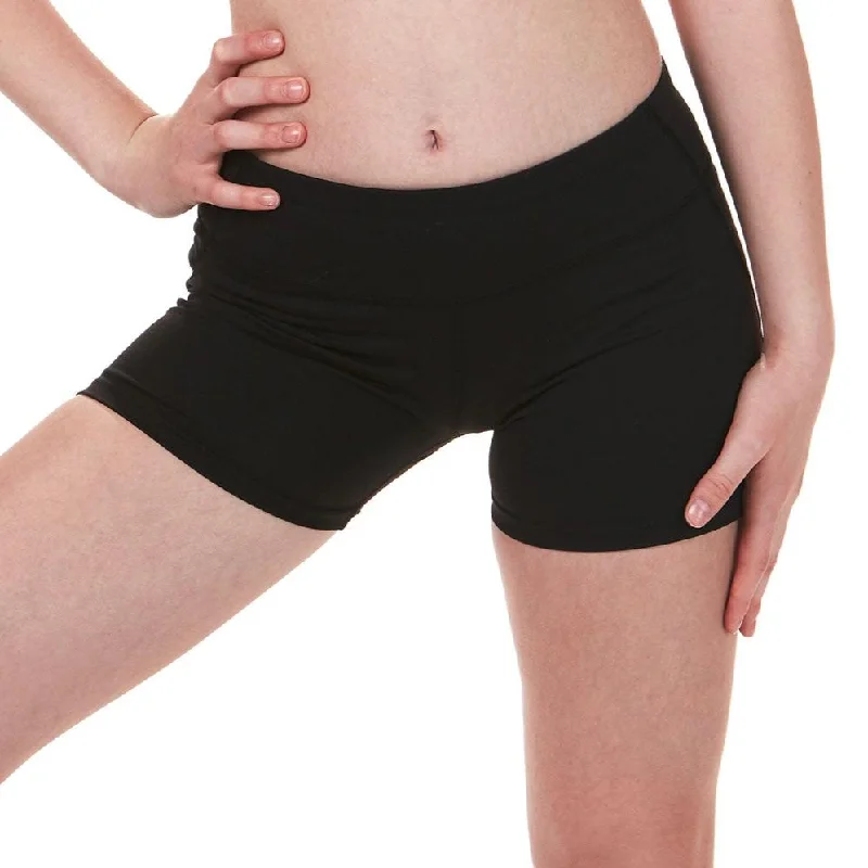 High-Rise Compression Shorts - Black