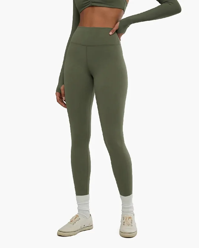 High Rise Legging In Green