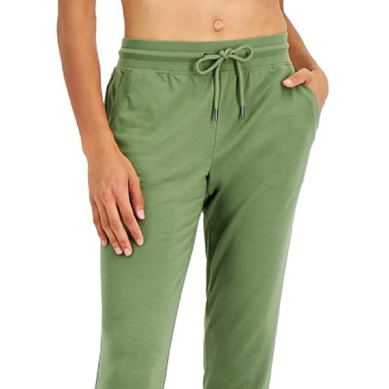 Id Ideology Women's Slim Leg Jogger Pants Green Size Medium