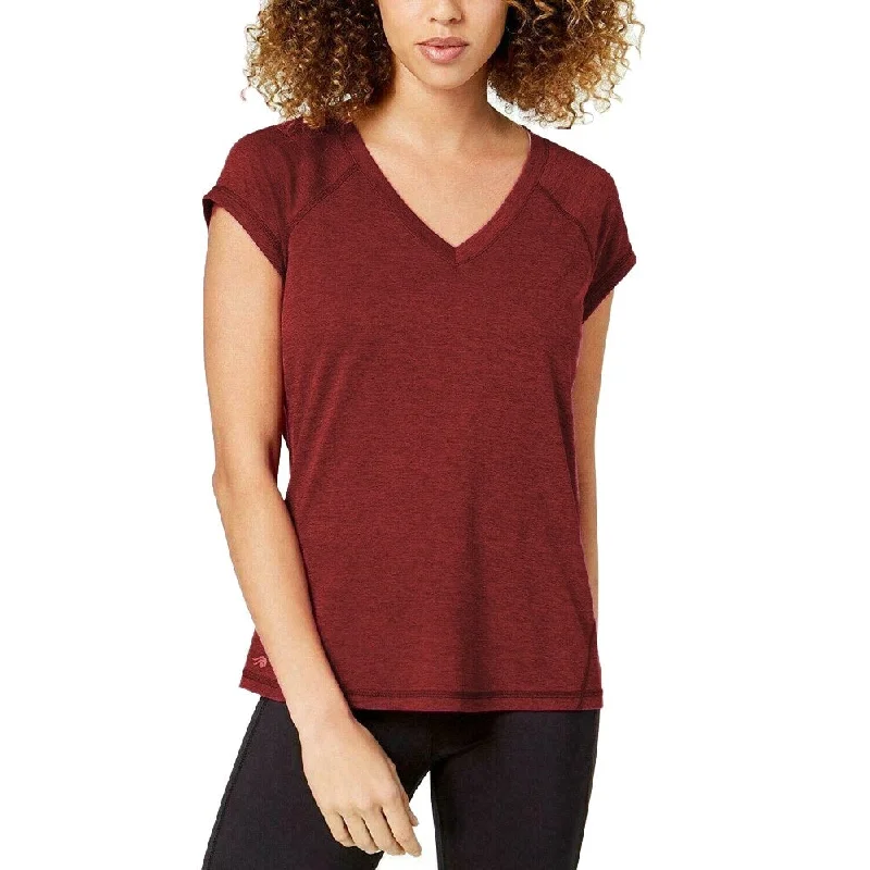 Ideology Women's V-Neck Short Sleeve T-Shirt Cherry Pie Size 2 Extra Large - XX-Large