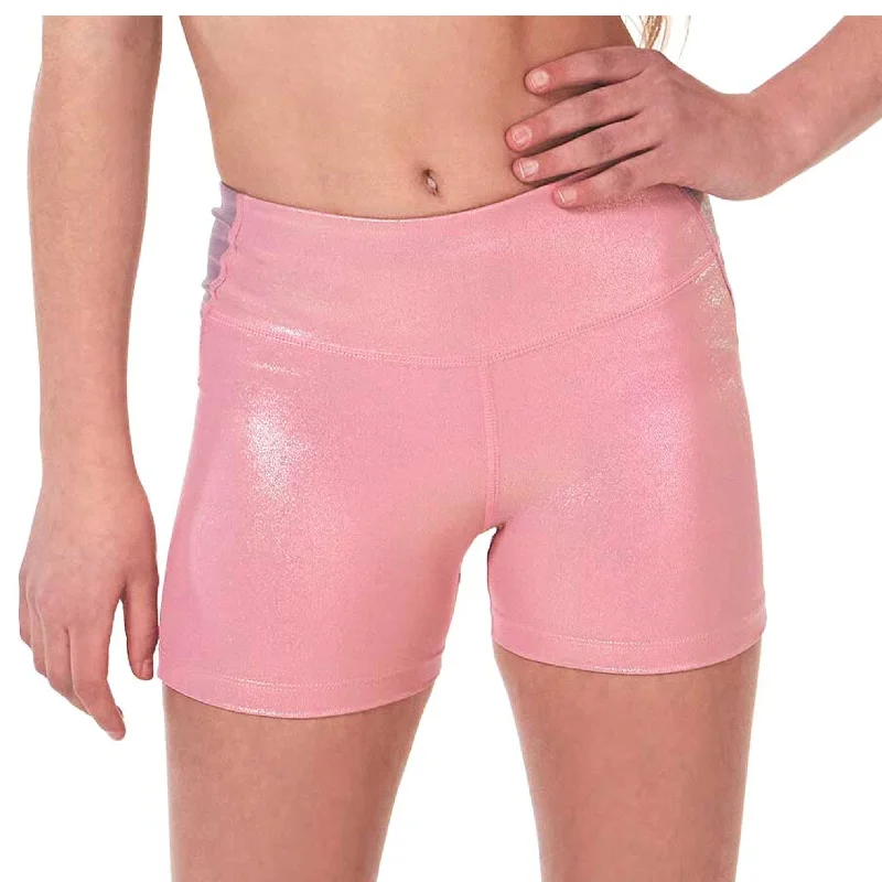 Level Up! Compression Shorts - Iridescent Pink