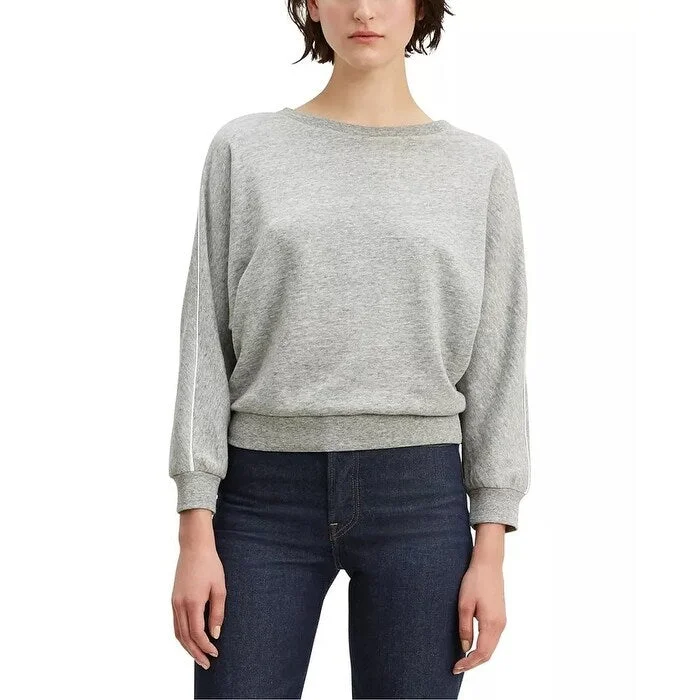 Levi's Women's Natalie Crewneck Sweatshirt Gray Size Large