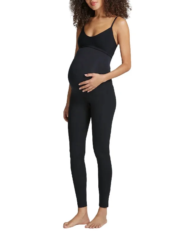 Neoprene Maternity Legging In Black