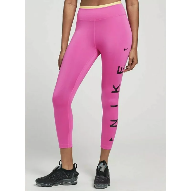 Nike One Icon Clash Ankle Leggings Pink/Black  CV9028-601 Women's