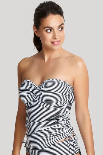 PANACHE SW0891BLWH STRIPE TANKINI