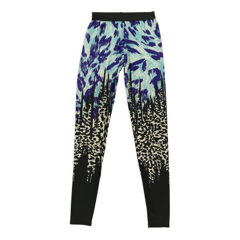 Petticoat Alley Womens Animal Printed Athletic Track Pants, Multicoloured, X-Small