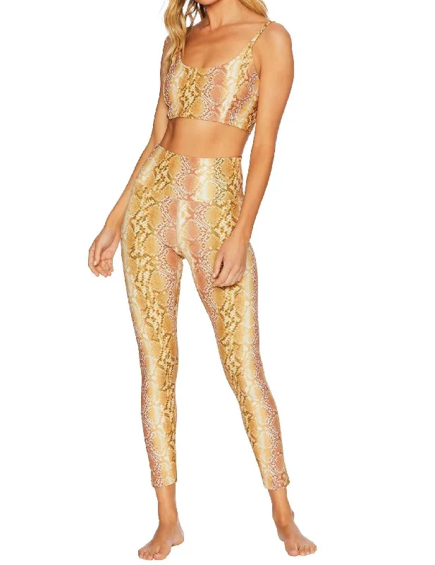 Piper Legging In Golden Snake