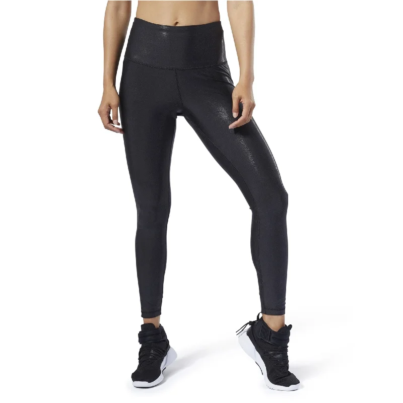 Reebok Womens Luxury Metallic Yoga Pants