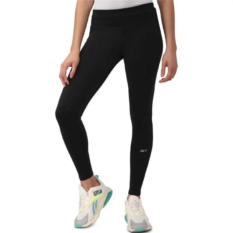 Reebok Womens Running Essentials Compression Athletic Pants, Black, X-Small