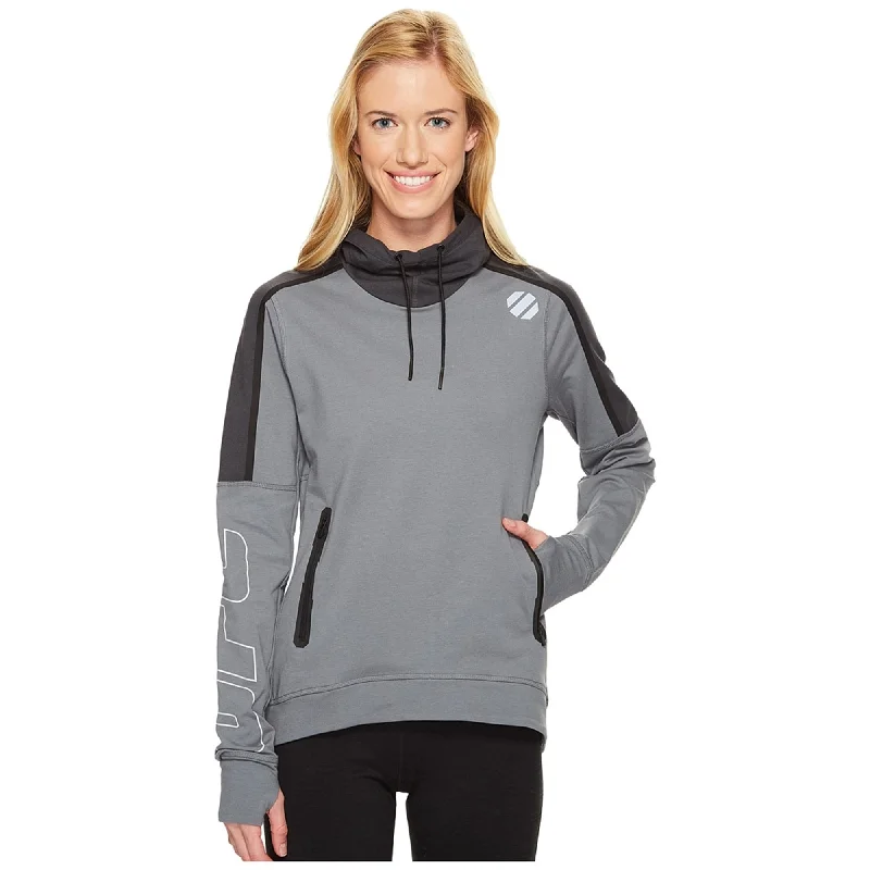 Reebok Womens UFC Hoodie Sweatshirt, Grey, Small