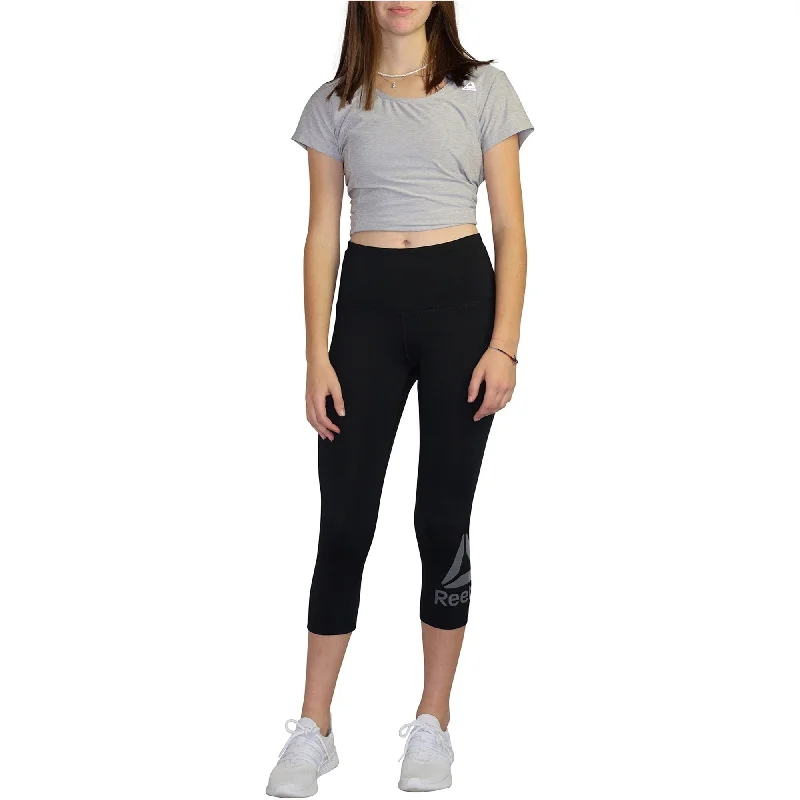 Reebok Womens Wanderlust Capri Compression Athletic Pants