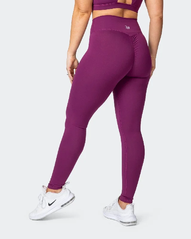 Signature Full Length Scrunch Leggings - Boysenberry