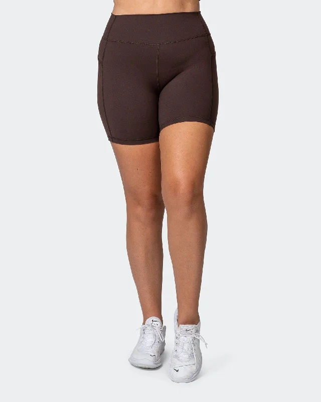 SIGNATURE POCKET BIKE SHORTS Cocoa