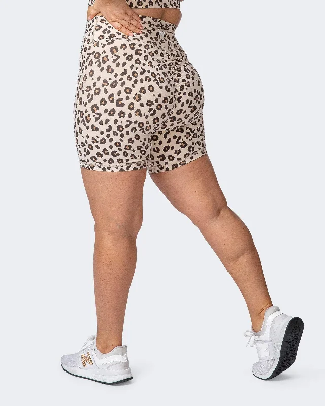 Signature Scrunch Bike Shorts - Cheetah Print