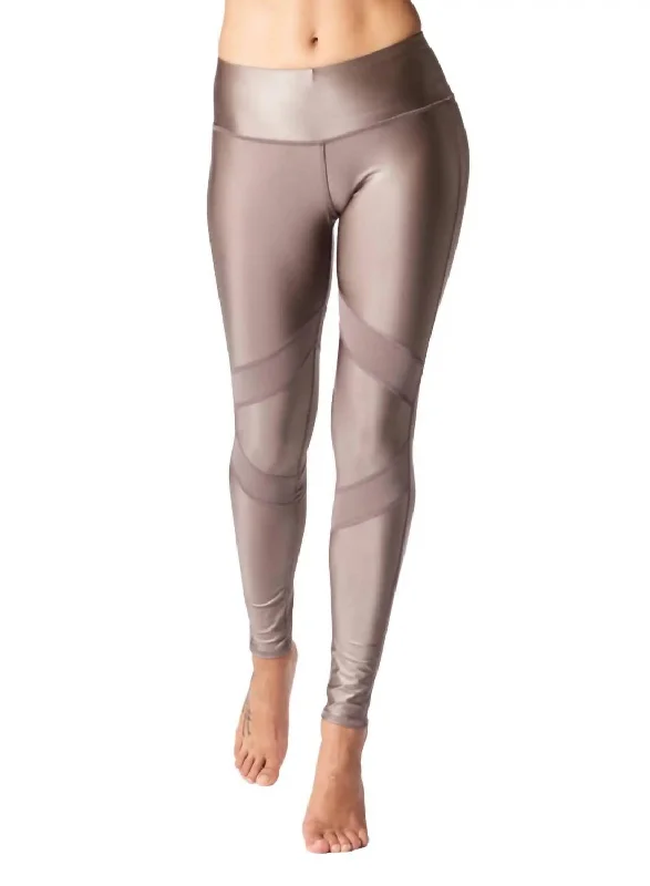 Sleek Leggings In Suede Lustre