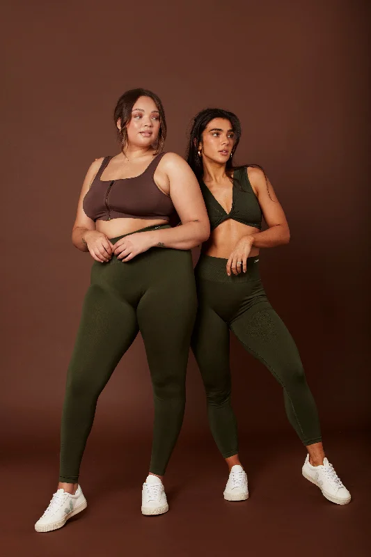 Timeless Leggings Full Length - Forest Green