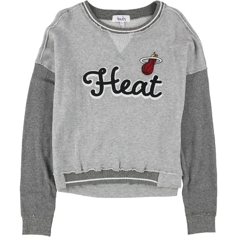 Touch Womens Miami Heat Sweatshirt, Grey, Medium