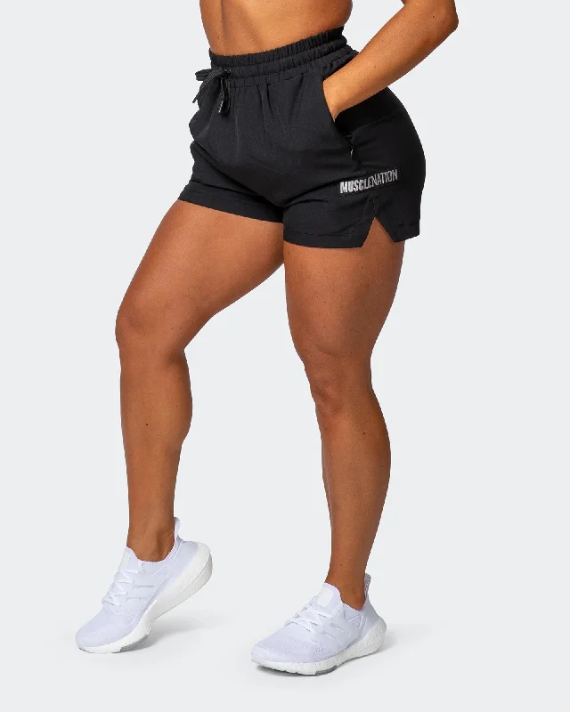 WOMENS ELEVATE ACTIVE SHORTS Black